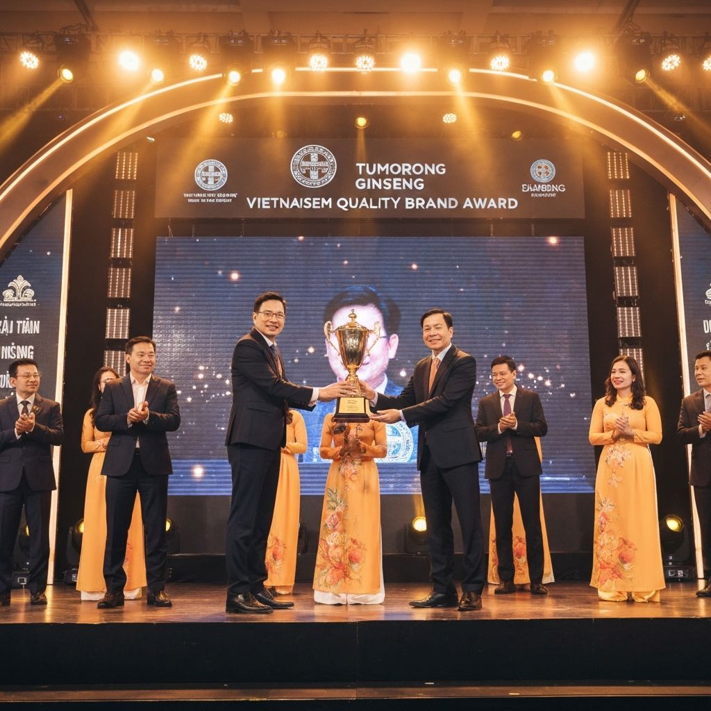 Sâm Ngọc Linh Tu Mơ Rông Kon Tum Nhận Giải Thương Hiệu Chất Lượng 2024